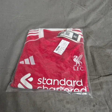 ADIDAS LIVERPOOL FC HOME FOOTBALL SHIRT – RED, SIZE L