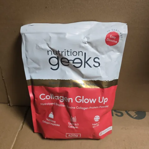 NUTRITION GEEKS COLLAGEN GLOW UP UNFLAVOURED (420G)