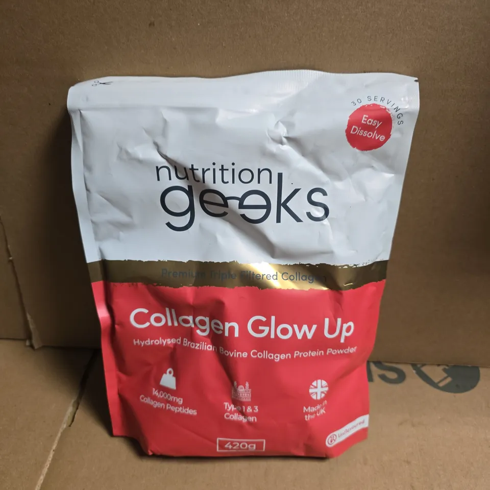 NUTRITION GEEKS COLLAGEN GLOW UP UNFLAVOURED (420G)