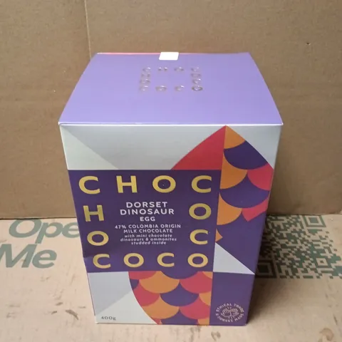 CHOCO DORSET DINOSAUR EGG MILK CHOCOLATE 400G