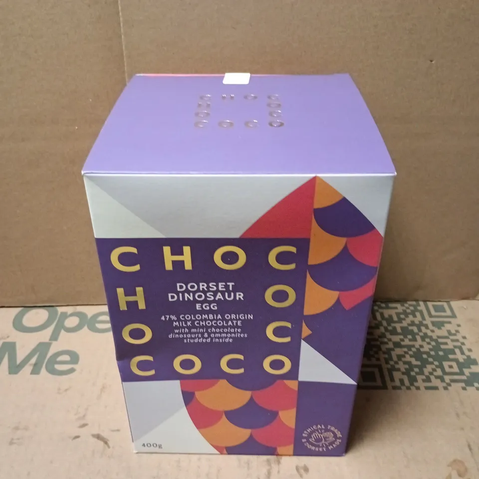 CHOCO DORSET DINOSAUR EGG MILK CHOCOLATE 400G