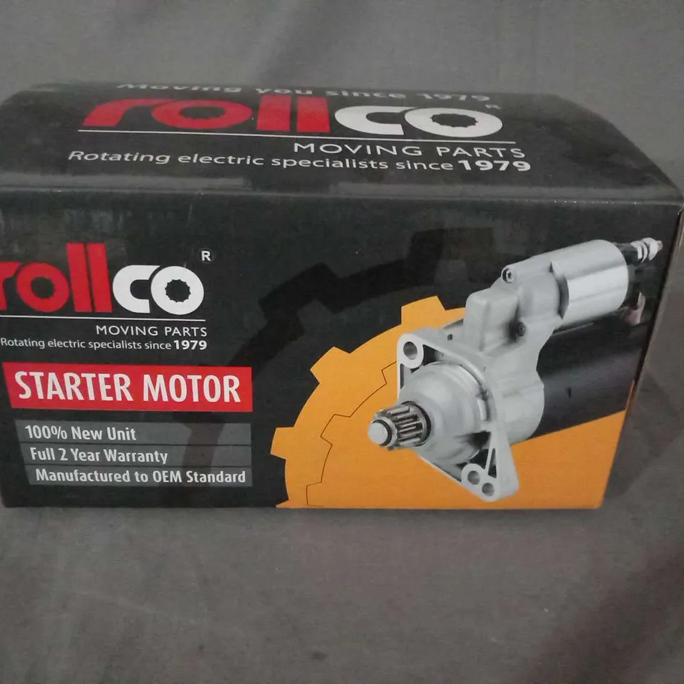 BOXED ROLLCO STARTER MOTOR 