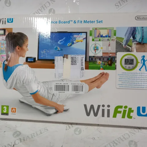 BOXED WII FIT BALANCE BOARD AND FIT METER SET