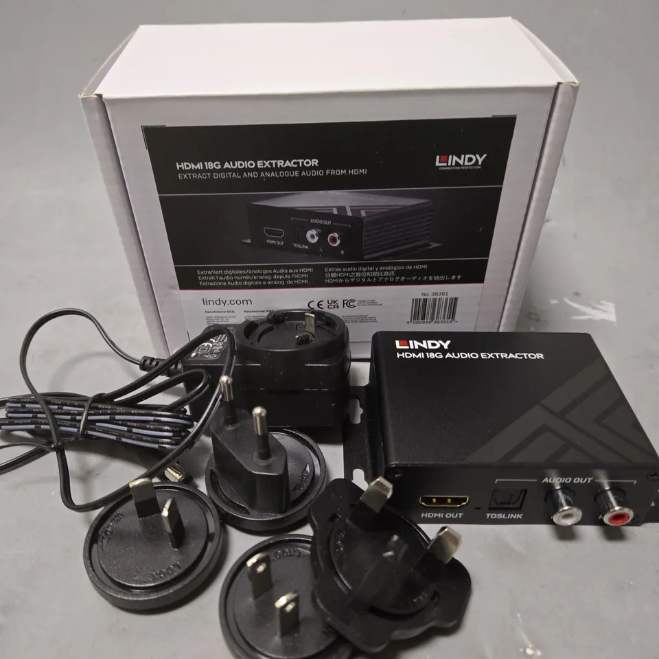BOXED LINDY HDMI 18G AUDIO EXTRACTOR