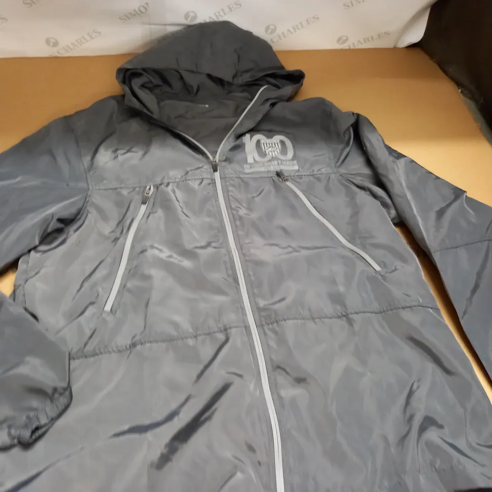SANIGNACIO GREY LIGHT WEIGHT ZIP THROUGH JACKET - XL