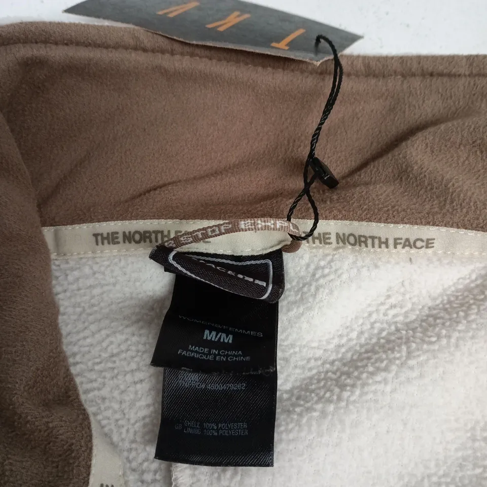 THE NORTH FACE FLEECE JACKET – WOMEN'S, BEIGE/BROWN, SIZE M (M/M)