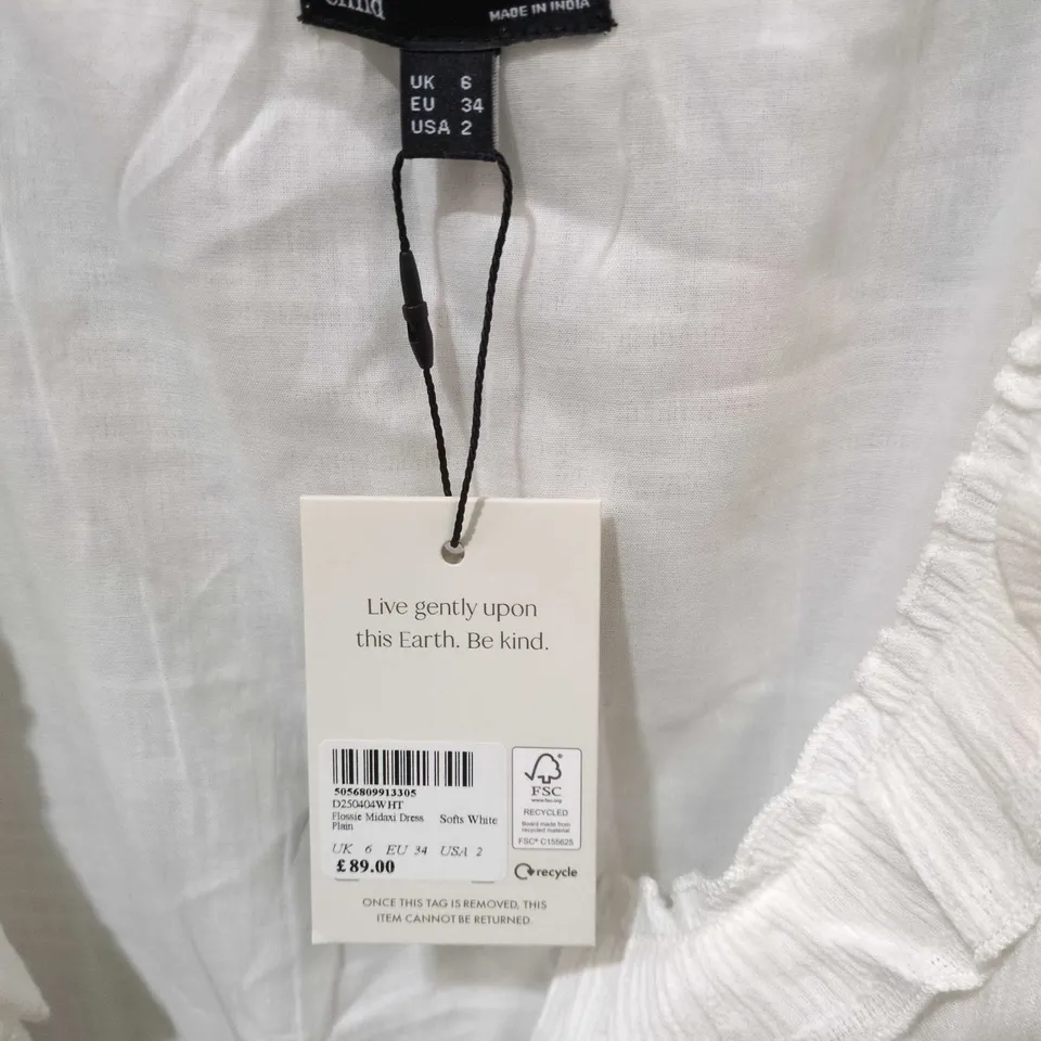 NOBODY'S CHILD WHITE DRESS – UK 6 (EU 34, USA 2)