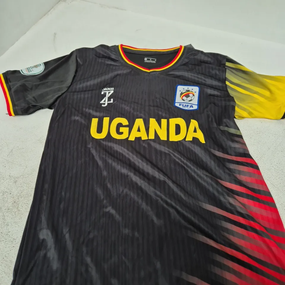UGANDA FOOTBALL JERSEY – YAYA 21, AFCON PATCH, SIZE M