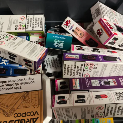 APPROXIMATELY 20 ASSORTED E-CIGARETTE PRODUCTS TO INCLUDE BRANDS SUCH AS OXVA, IVG, VOOPOO, ETC - COLLECTION ONLY