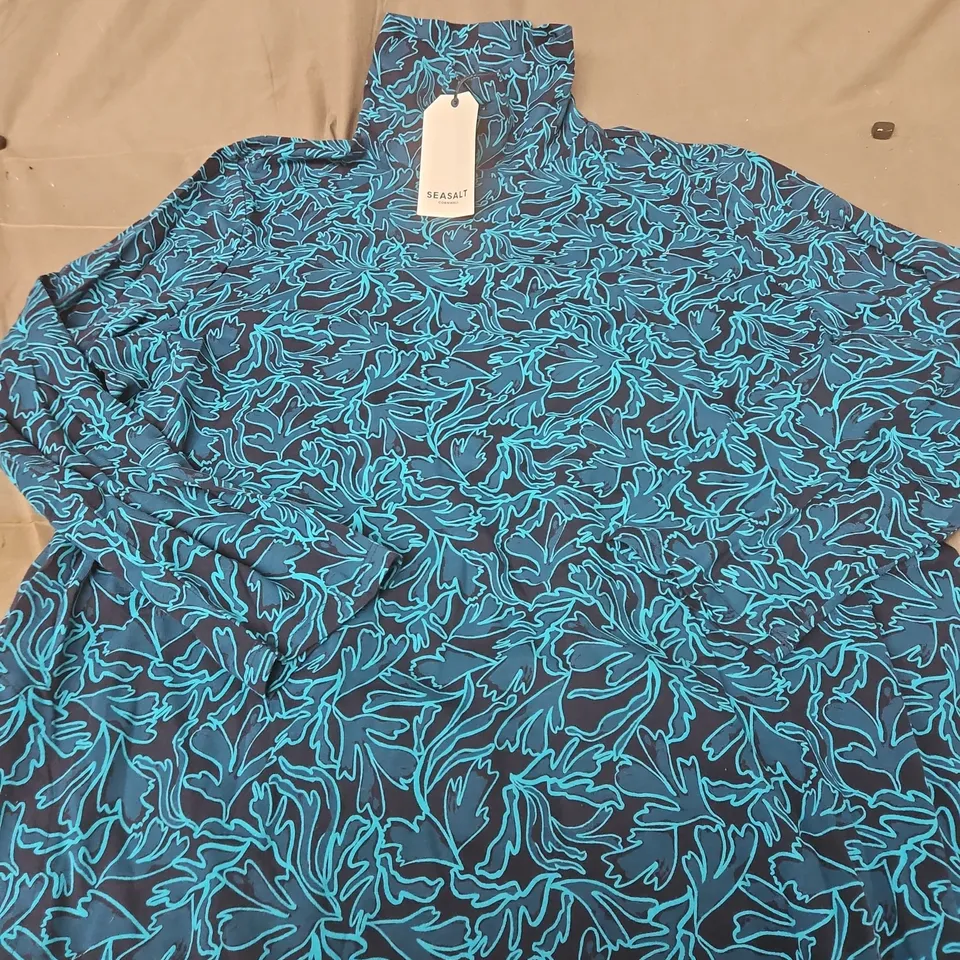 SEASALT CORNWALL GRASS KELP TUNIC – ORGANIC COTTON, UK 22