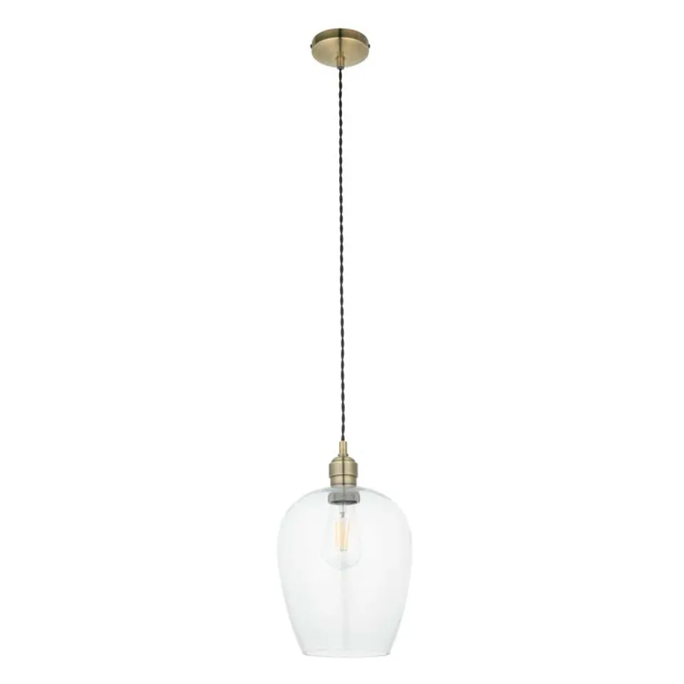 BOXED HOVEY 1 LIGHT SINGLE DOME PENDANT