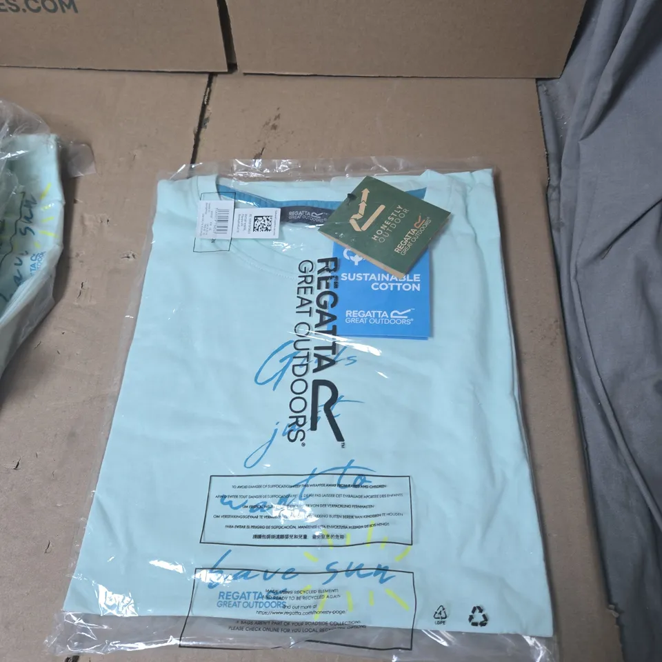 REGATTA FILANDRA VIII BLEACHED AQUA GIRLS JUST WANT TO HAVE SUN - UK SIZE 18