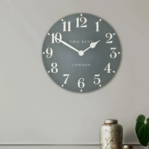 BOXED ARABIC METAL WALL CLOCK