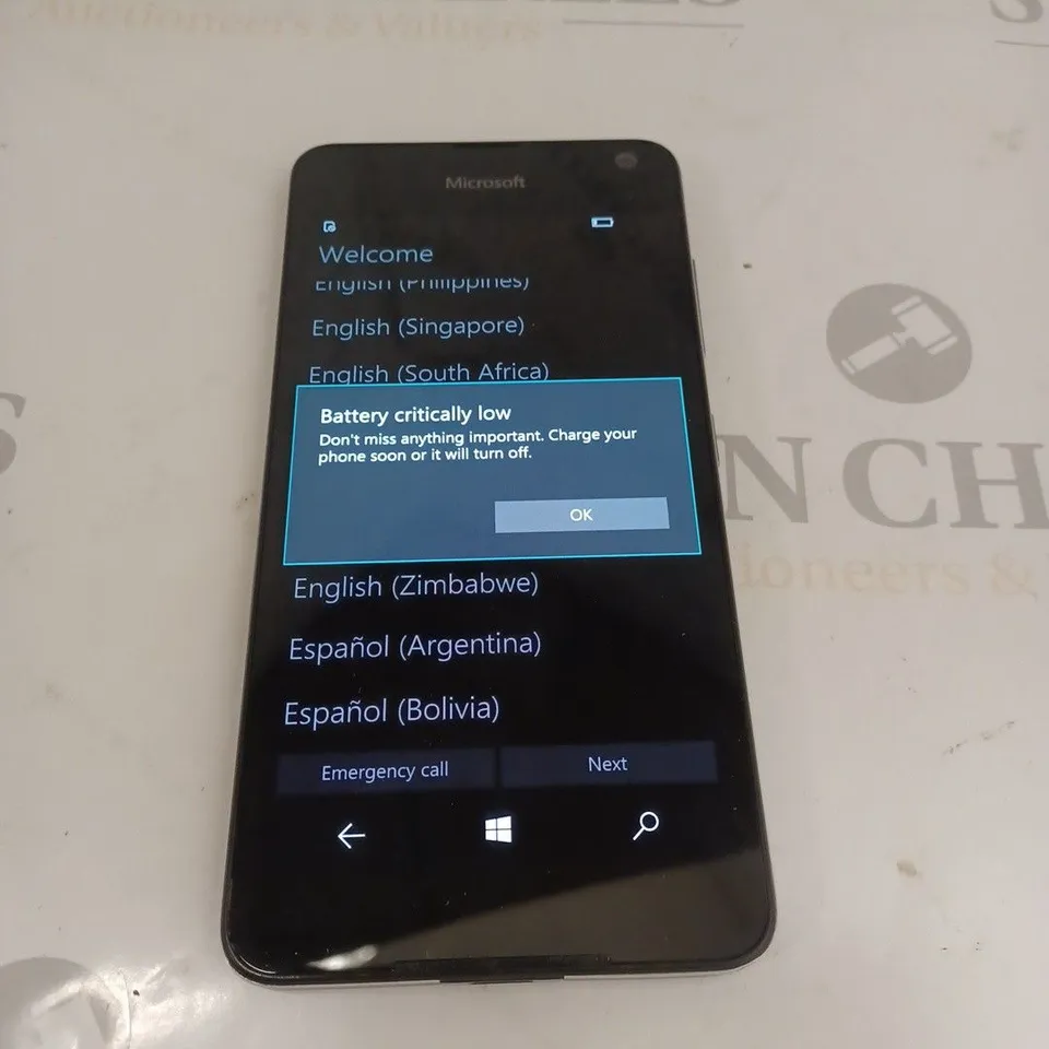 MICROSOFT MOBILE PHONE - BLACK