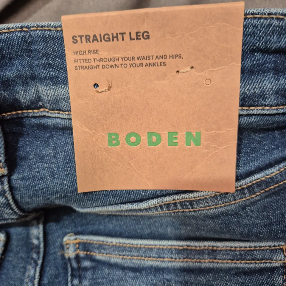 BODEN STRAIGHT LEG JEANS, HIGH RISE – WOMEN'S, W27/L30 .