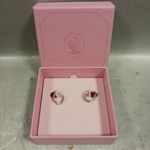 SWAROVSKI MINI HOOP EARRINGS	