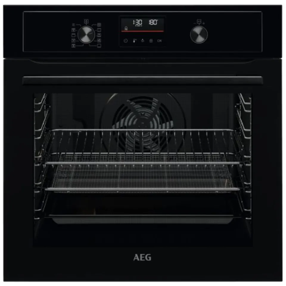 AEG BPX535A61B 6000 BUILT IN AIRFRY PYROLYTIC SINGLE OVEN IN BLACK