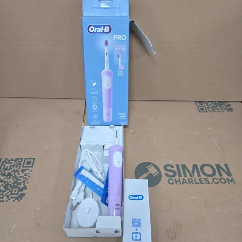 ORAL-B PRO ELECTRIC TOOTHBRUSH PURPLE
