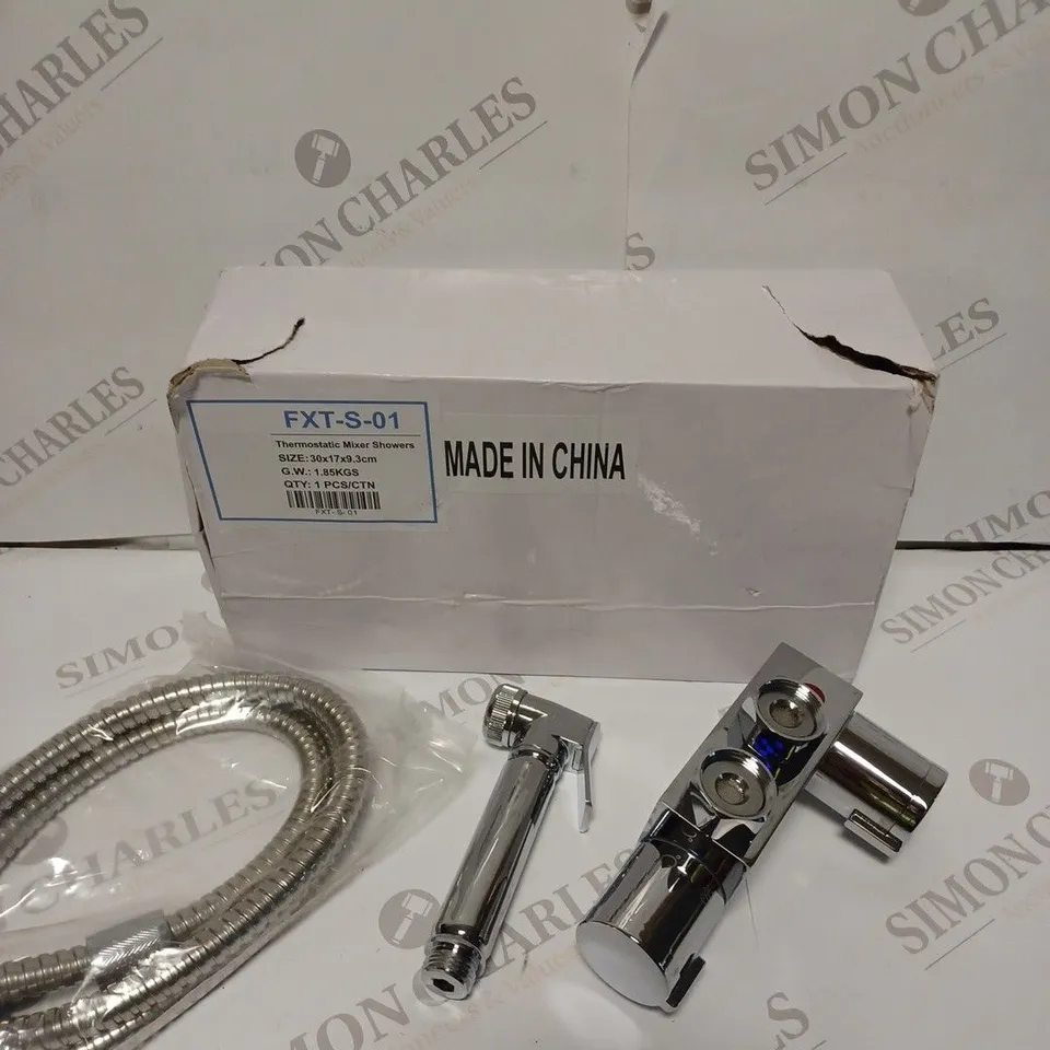 BOXED THERMOSTATIC BIDET TRIGGER SPRAY AND VALVE BATHROOM SHOWER KIT