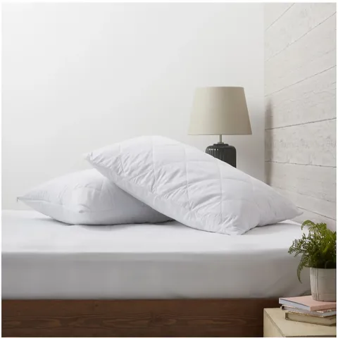 SUPERSOFT BY COZEE HOME SET OF 2 WATERPROOF PILLOW PROTECTORS