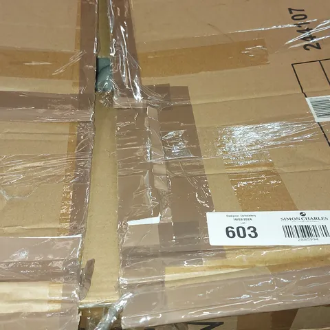 BOXED SET OF 2 CASTEAU UPHOLSTERED DINING CHAIRS - BROWN (1 BOX)