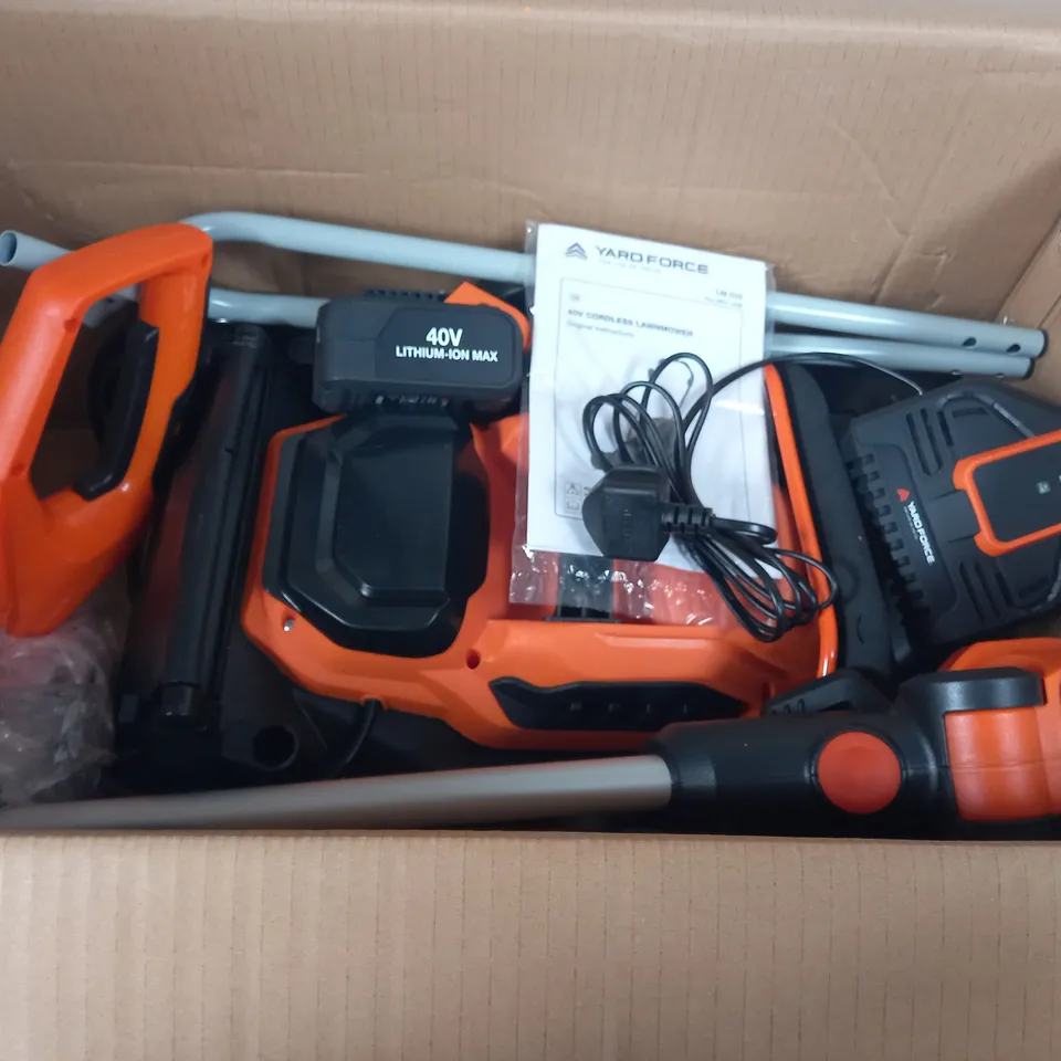 YARD FORCE 32CM LAWNMOWER AND TRIMMER RRP £199