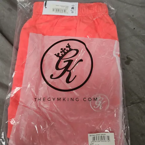 GYM KING PRO JERSEY SHORT – CORAL PINK - M