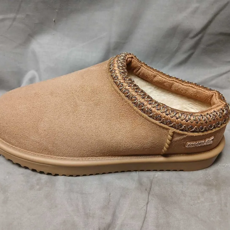 REGATTA RISLEY MULE WP BURNT TAN SLIPPER BOOTS – UK 5
