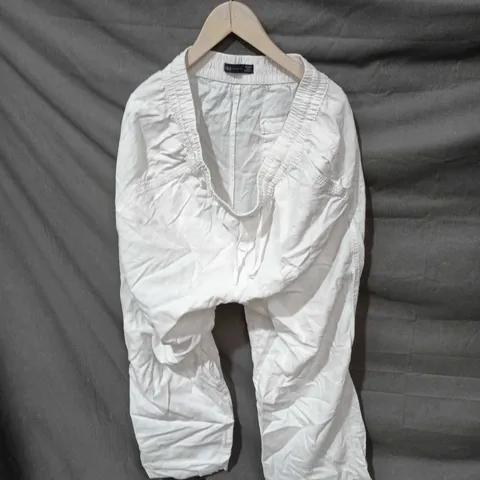 M&S COLLECTION WOMEN'S WHITE TROUSERS, UK 16 SHORT