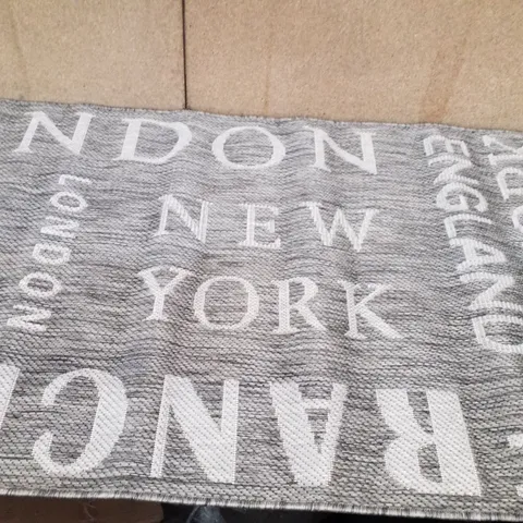 BRAND NEW PACO HOME COUNTRY 675 AREA RUG IN GREY (80X200CM)