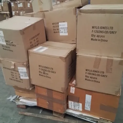 PALLET OF ASSORTED HOUSEHOLD GOODS AND PRODUCTS TO INCLUDE;SERVING TRAYS,MYLO JONES SERVING SET,ETC