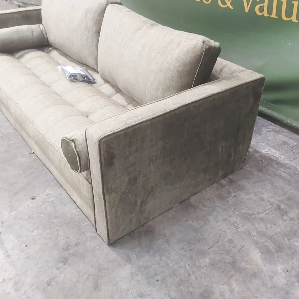 QUALITY DESIGNER NEW ORLEANS 3 SEATER UPHOLSTERED SOFA 