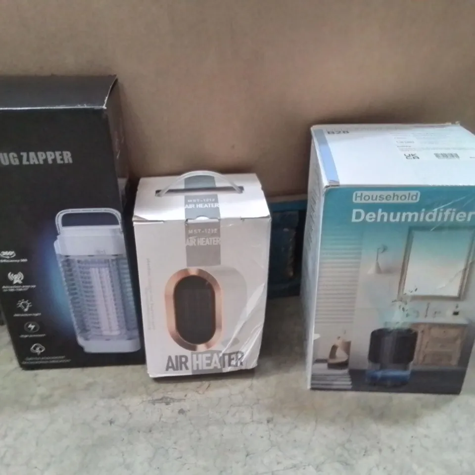 PALLET CONTAINING A LARGE QUANTITY OF ELECTRICAL PRODUCTS TO INCLUDE;BUG ZAPPER,AIR HEATER,DEHUMIDIFIER 