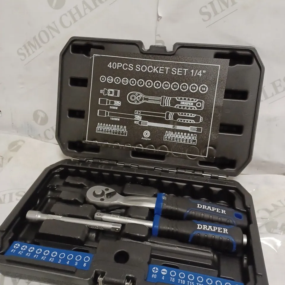 DRAPER 40PCS SOCKET SET