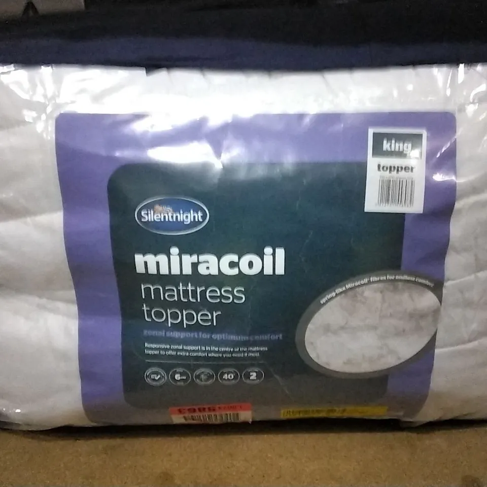 SILENTNIGHT MULTIZONAL SUPPORT 6CM MATTRESS TOPPER KINGSIZE