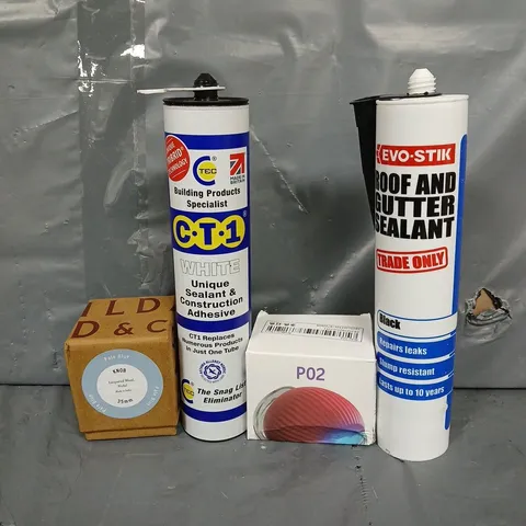 APPROXIMATELY 10 ASSORTED ITEMS TO INCLUDE - P02 CAT BALL , CT1 ADHESIVE , PALE BLUE KNOB LACQUERED WOOD ETC