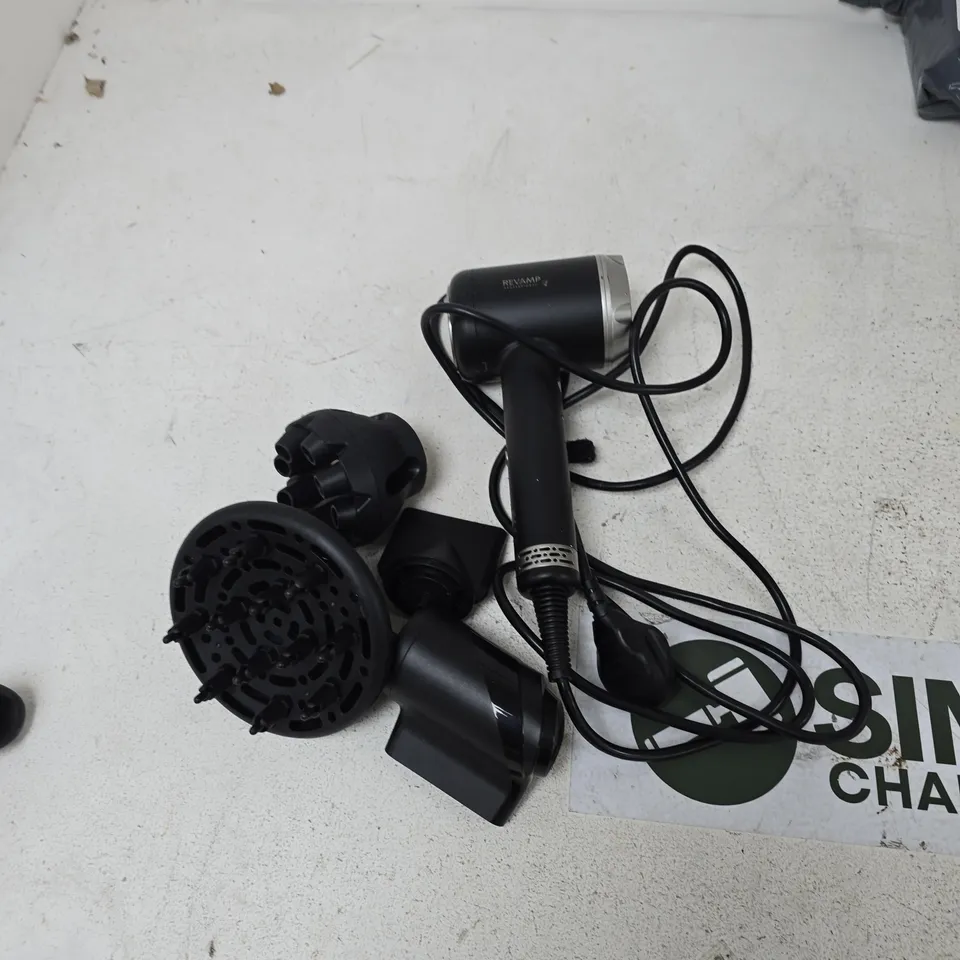 REVAMP PROFESSIONAL HAIR DRYER WITH DIFFUSER ATTACHMENTS