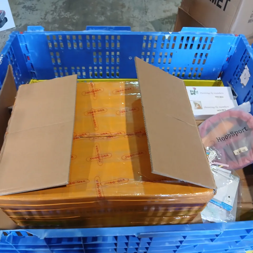 PALLET OF ASSORTED PRODUCTS TO INCLUDE; PAINTING BY NUMBERS, HOOP SPORT AND CELEBRATORY ACCESSORIES