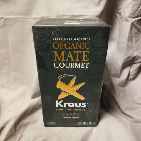 KRAUS ORGANIC MATE GOURMET YERBA MATE 6 X 500G BOXES (MATE & WINE)