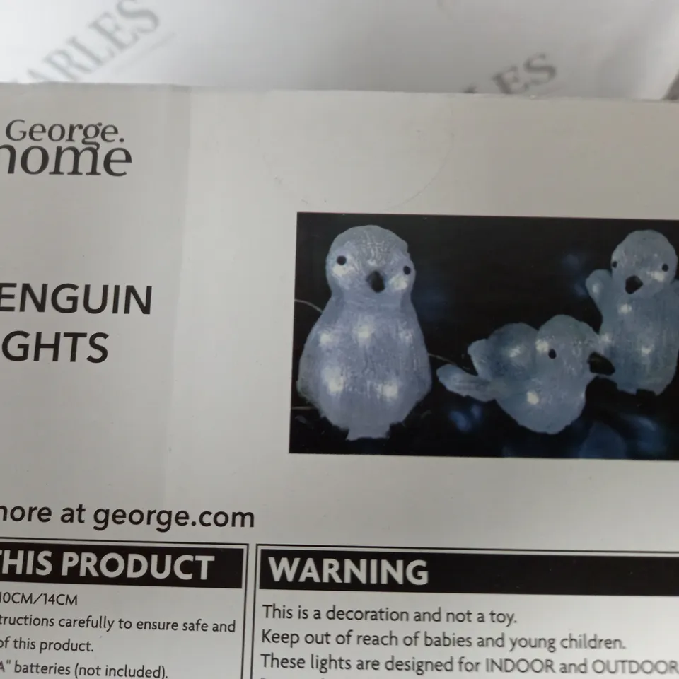 LOT OF 3 BRAND NEW 3-PENGUIN LIGHTS