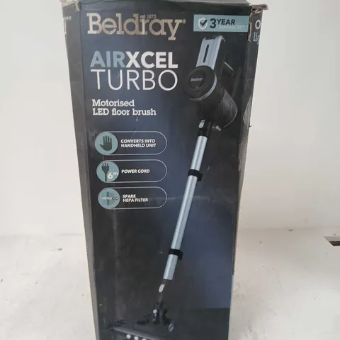 BELDRAY AIRXCEL TURBO MOTORISED LED FLOOR BRUSH 