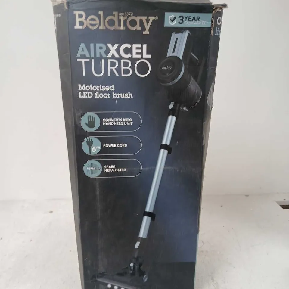 BELDRAY AIRXCEL TURBO MOTORISED LED FLOOR BRUSH 