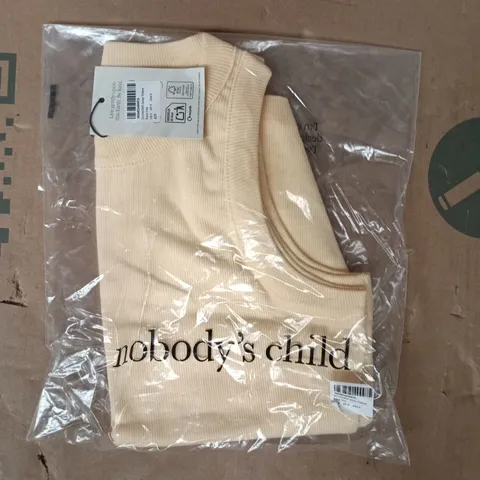 BAGGED NOBODY'S CHILD RACER VEST IN YELLOW SIZE SMALL