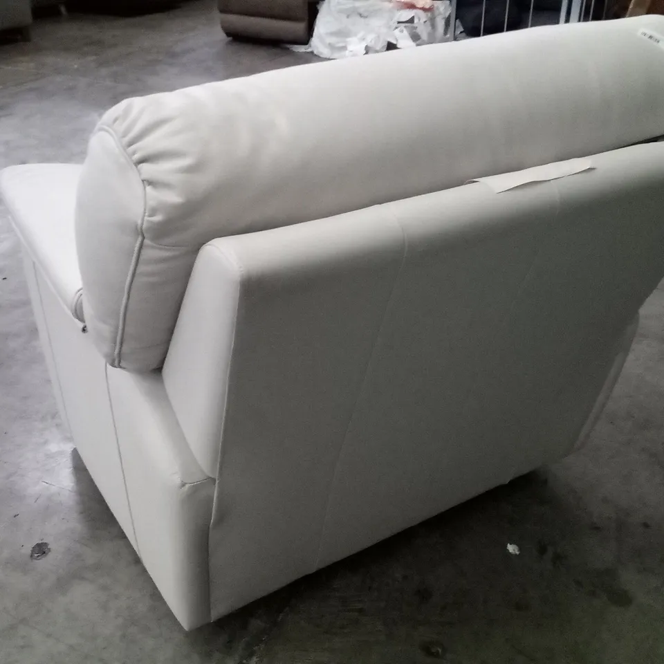 DESIGNER G PLAN STRATFORD CHAIR - CAMBRIDGE CHALK LEATHER
