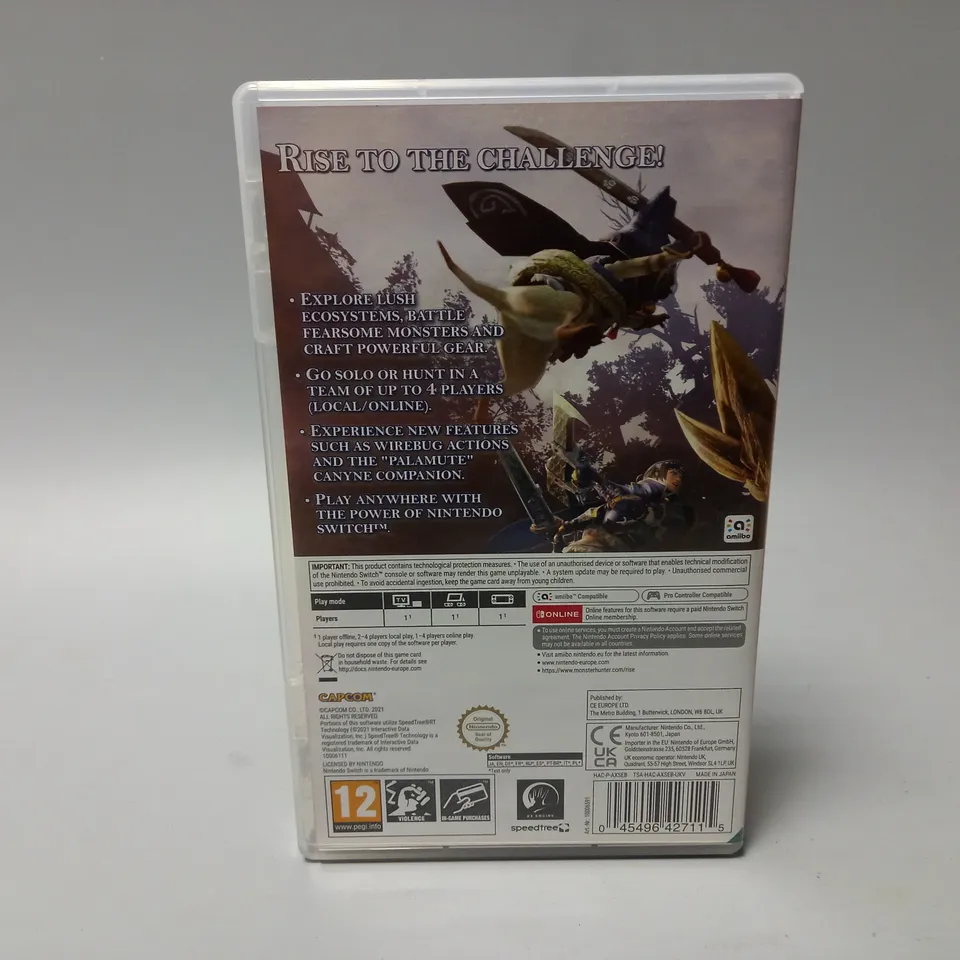 BOXED MONSTER HUNTER RISE (NINTENDO SWITCH)