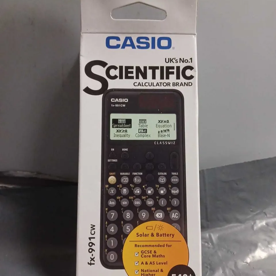 SEALED CASIO FX-991 CW SCIENTIFIC CALCULATOR BLACK