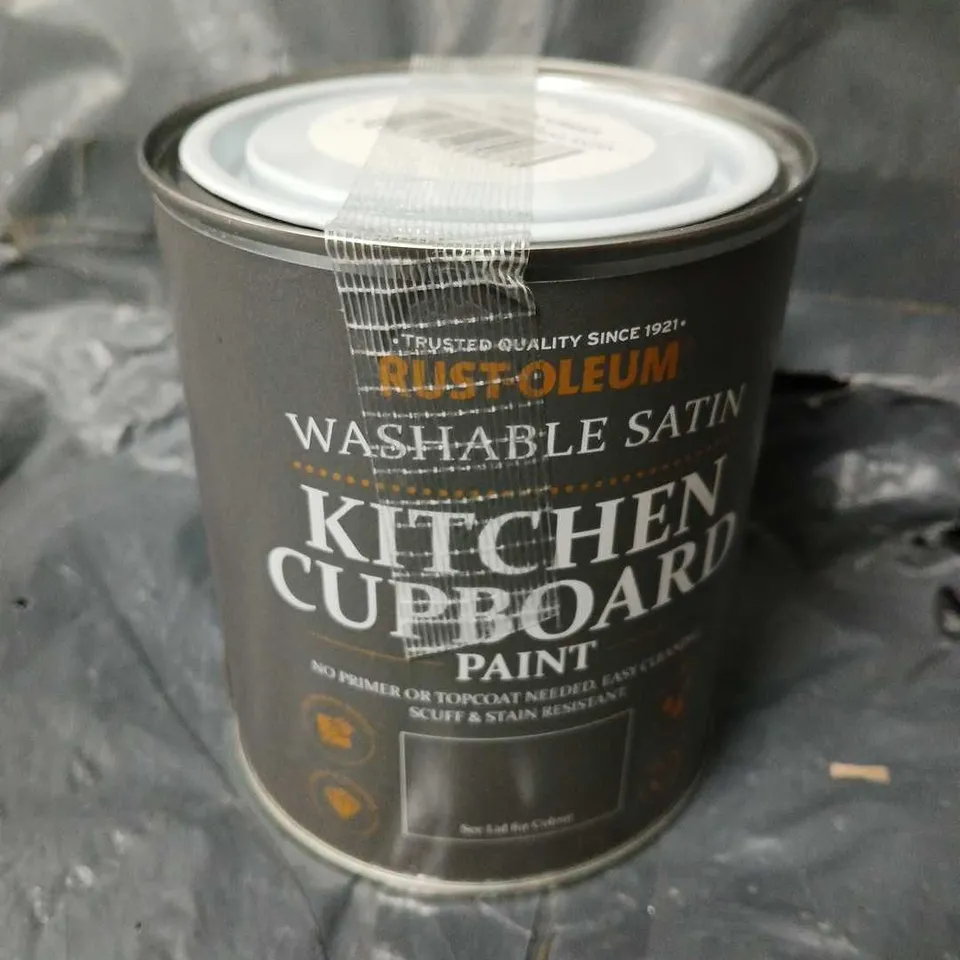 RUSTOLEUM WASHABE SATIN KITCHEN CUPBOARD PAINT CHALK GREEN (750ml) - COLLECTION ONLY