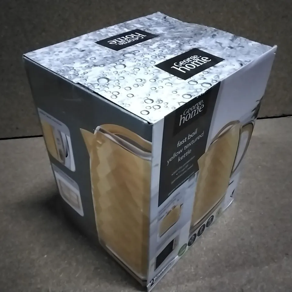 BOXED FAST BOIL YELLOW TEXTURED KETTLE