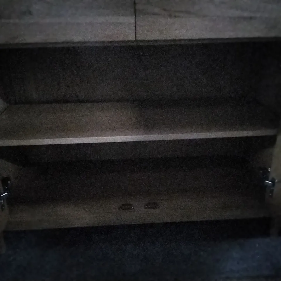 REMI 90CM WIDE 2 DRAWER OAK SOLID WOOD SIDEBOARD