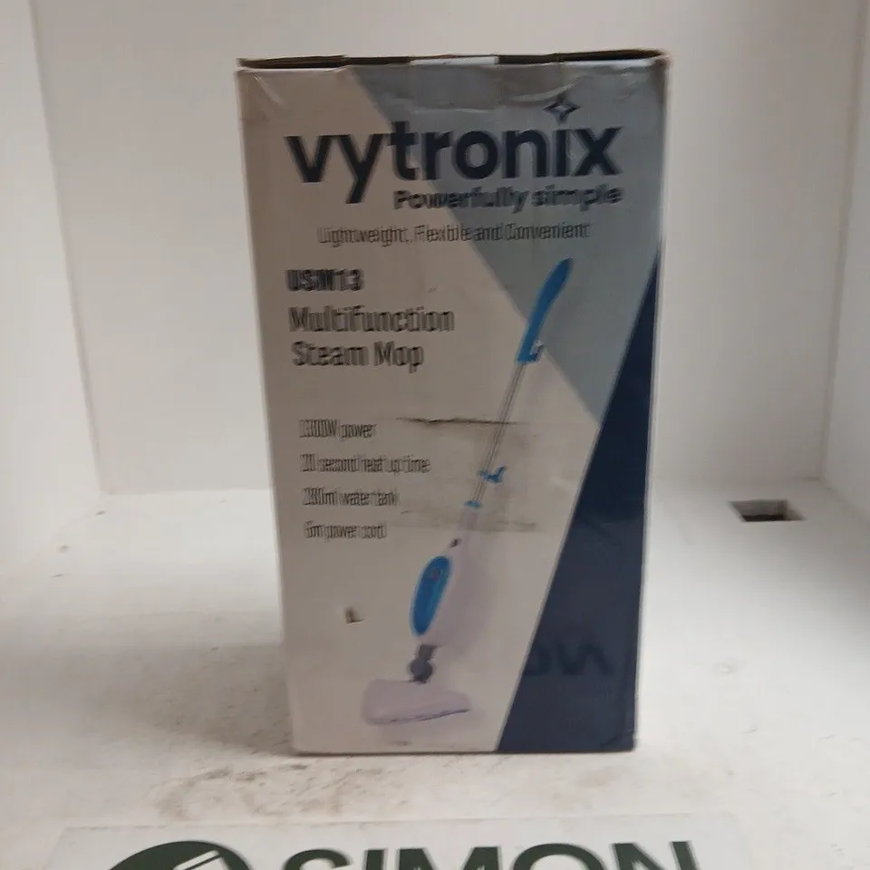 WYTRONIX MULTIFUNCTION STEAM MOP – BOXED